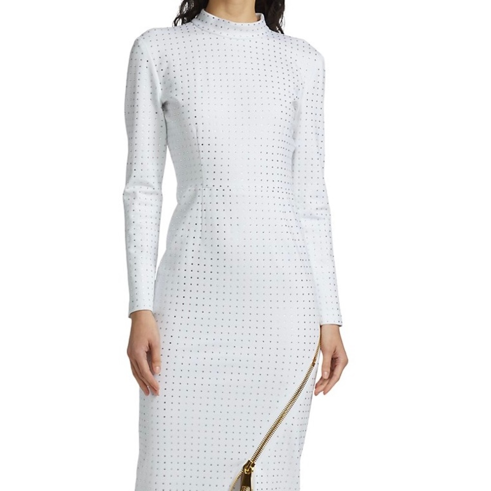 Christian Cowan
Crystal-Embroidered Zip Gown